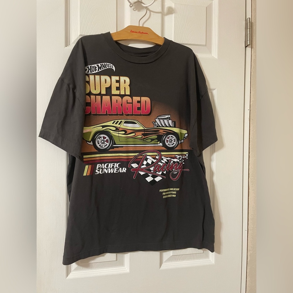 Sale!! Hot wheels Super Charged Black T-Shirt